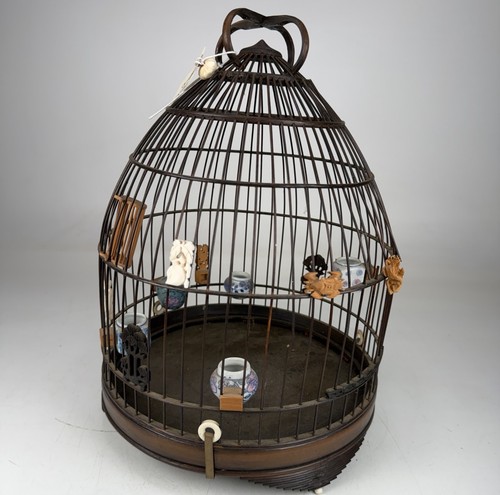 Antique chinese bamboo bird - antique,