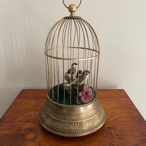 Singing bird cage automaton - singing,