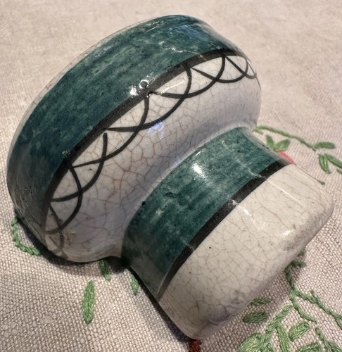 Antique ceramic bird cage - ceramic,