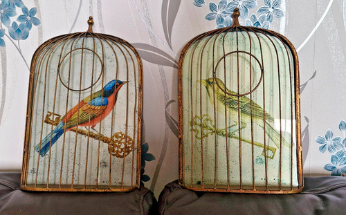 Pair vintage italian trompe - pair,