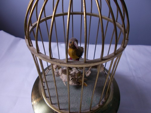 Antique german bird cage - cage, music