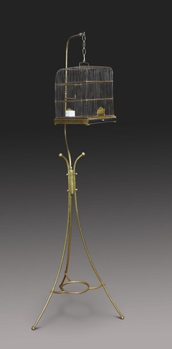 Art nouveau brass hanging - art,