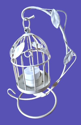 Bird cage candle - bird, with