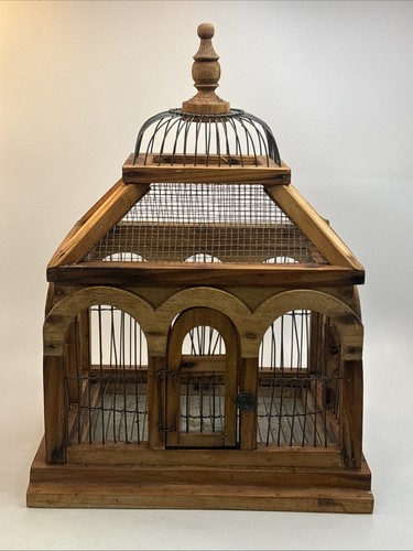 Rare big antique wooden - wooden, bird