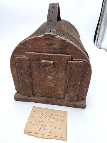 Antique homing pigeon carrier - antique,