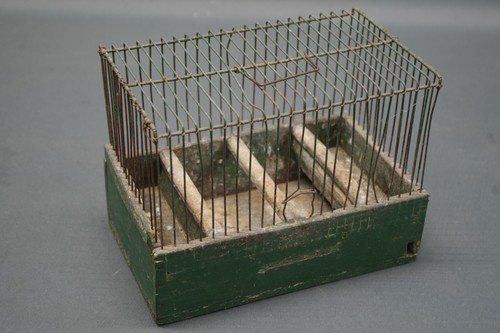 Antique original songbird cage - original,