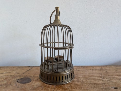 Vintage miniature brass - brass, bird
